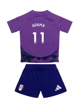 Fulham Adama Traore #11 Ausweichtrikot für Kinder 2024-25 Kurzarm (+ Kurze Hosen)